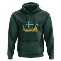 Swedish Viking Ship Sverige Sweden Flag Boat Viking Hoodie