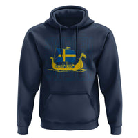 Swedish Viking Ship Sverige Sweden Flag Boat Viking Hoodie