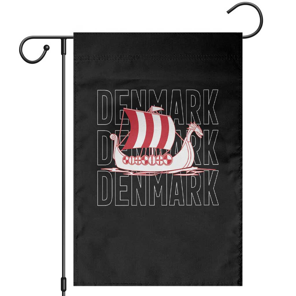 Denmark Flag Viking Ship Danes Danish Roots Dansk Denmark Garden Flag
