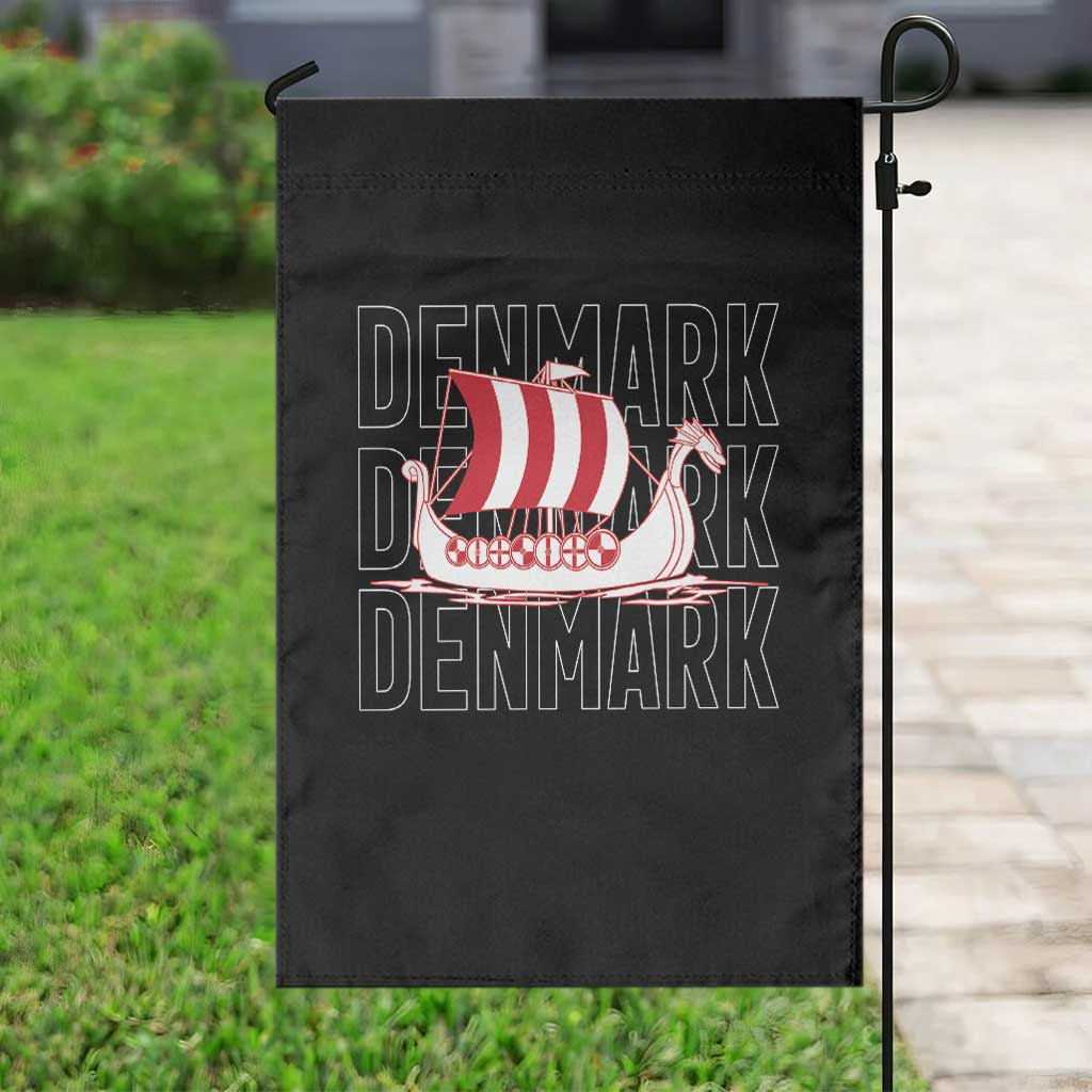 Denmark Flag Viking Ship Danes Danish Roots Dansk Denmark Garden Flag