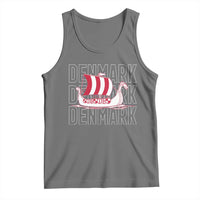 Denmark Flag Viking Ship Danes Danish Roots Dansk Denmark Tank Top