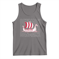 Denmark Flag Viking Ship Danes Danish Roots Dansk Denmark Tank Top