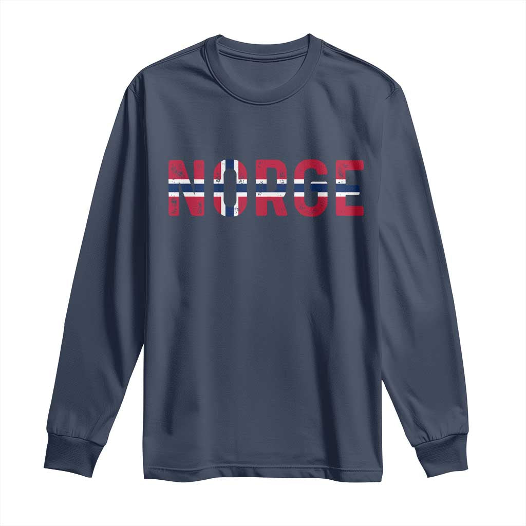 Norge Flag Norway Long Sleeve Shirt Norwegian Home Love Family