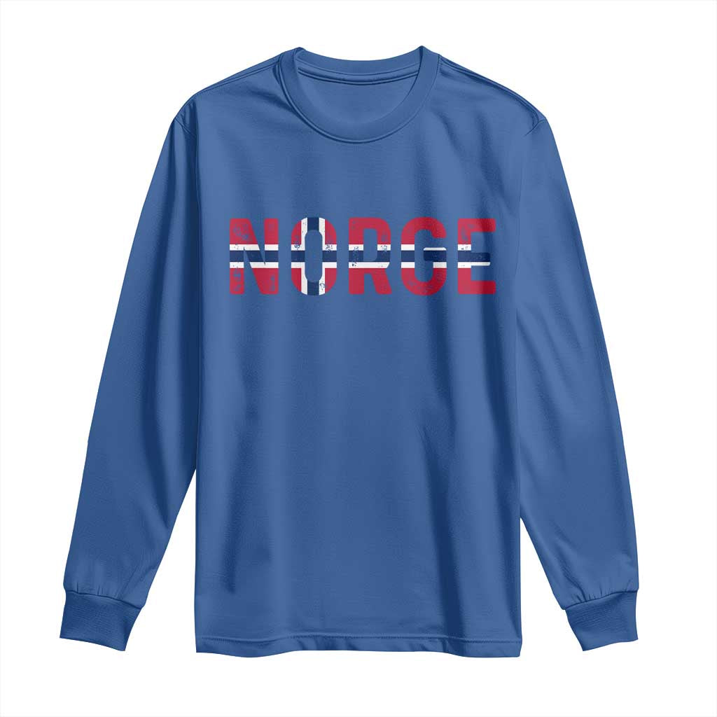 Norge Flag Norway Long Sleeve Shirt Norwegian Home Love Family