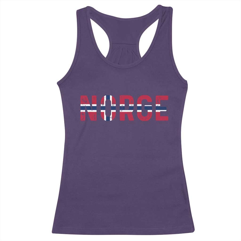 Norge Flag Norway Racerback Tank Top Norwegian Home Love Family