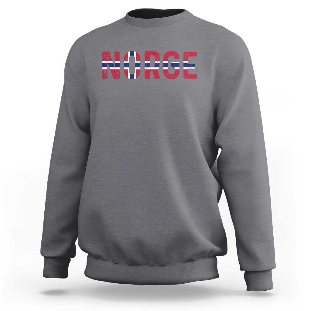 Norge Flag Norway Sweatshirt Norwegian Home Love Family