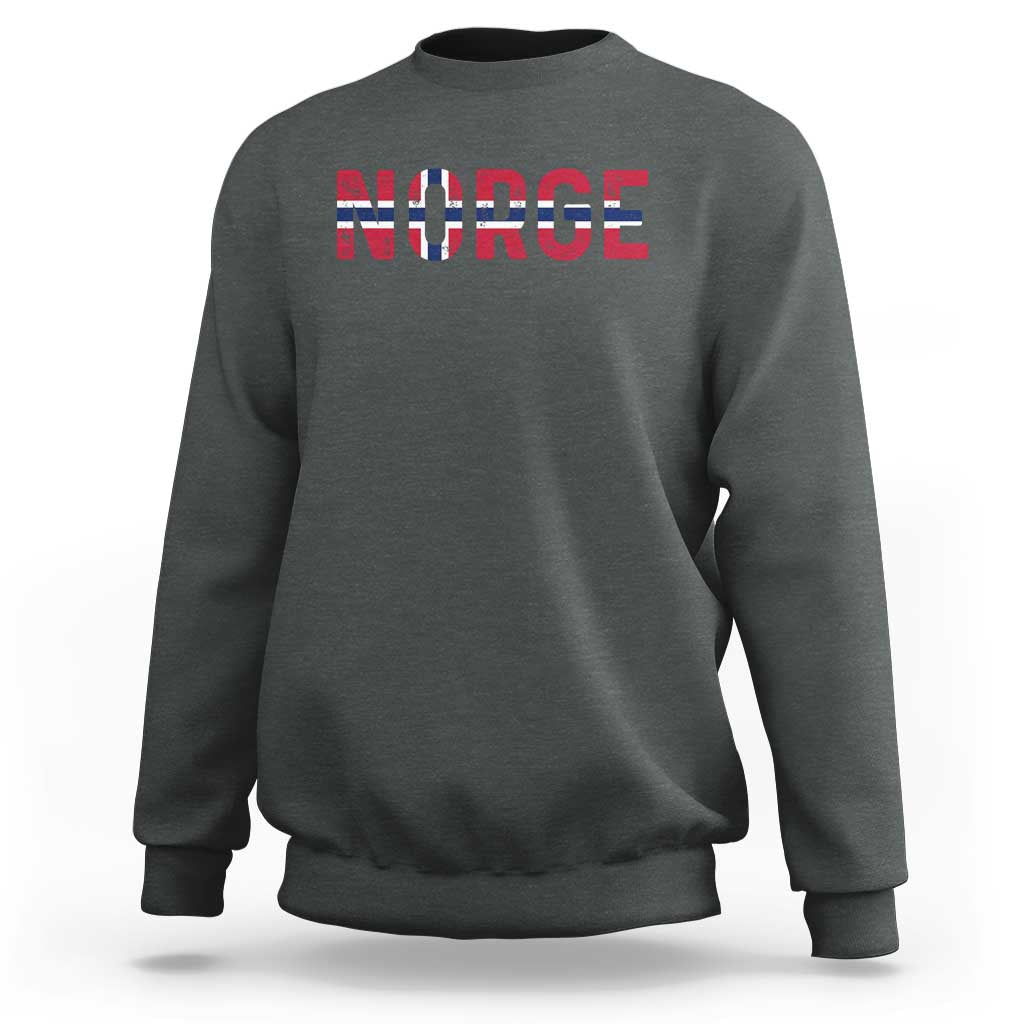 Norge Flag Norway Sweatshirt Norwegian Home Love Family