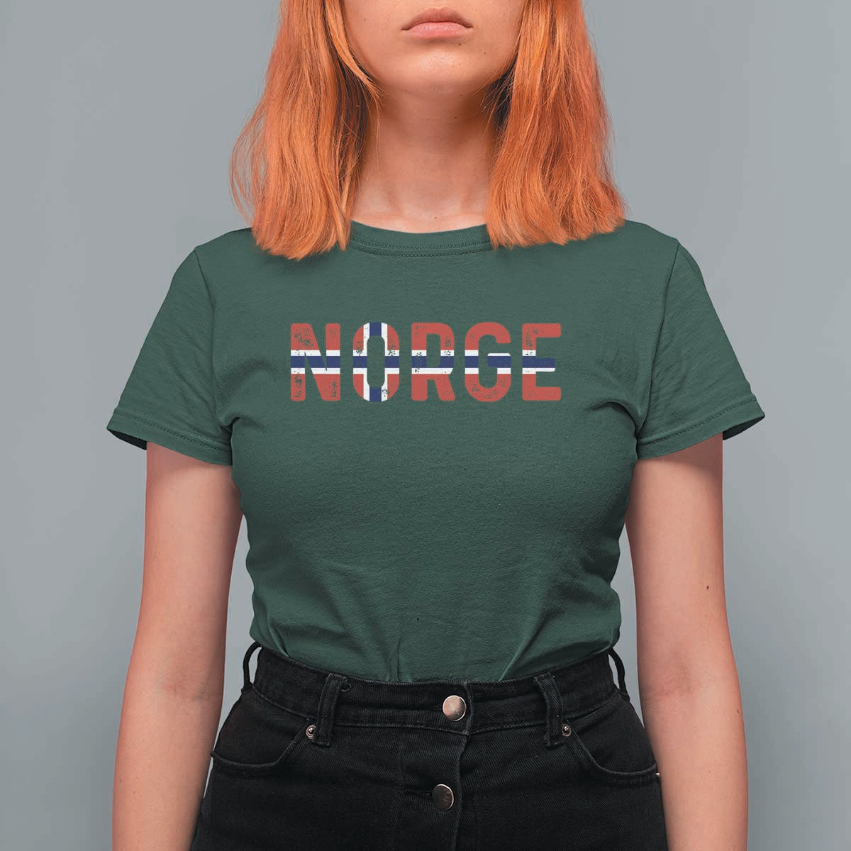 Norge Flag Norway T Shirt For Women Norwegian Home Love Family