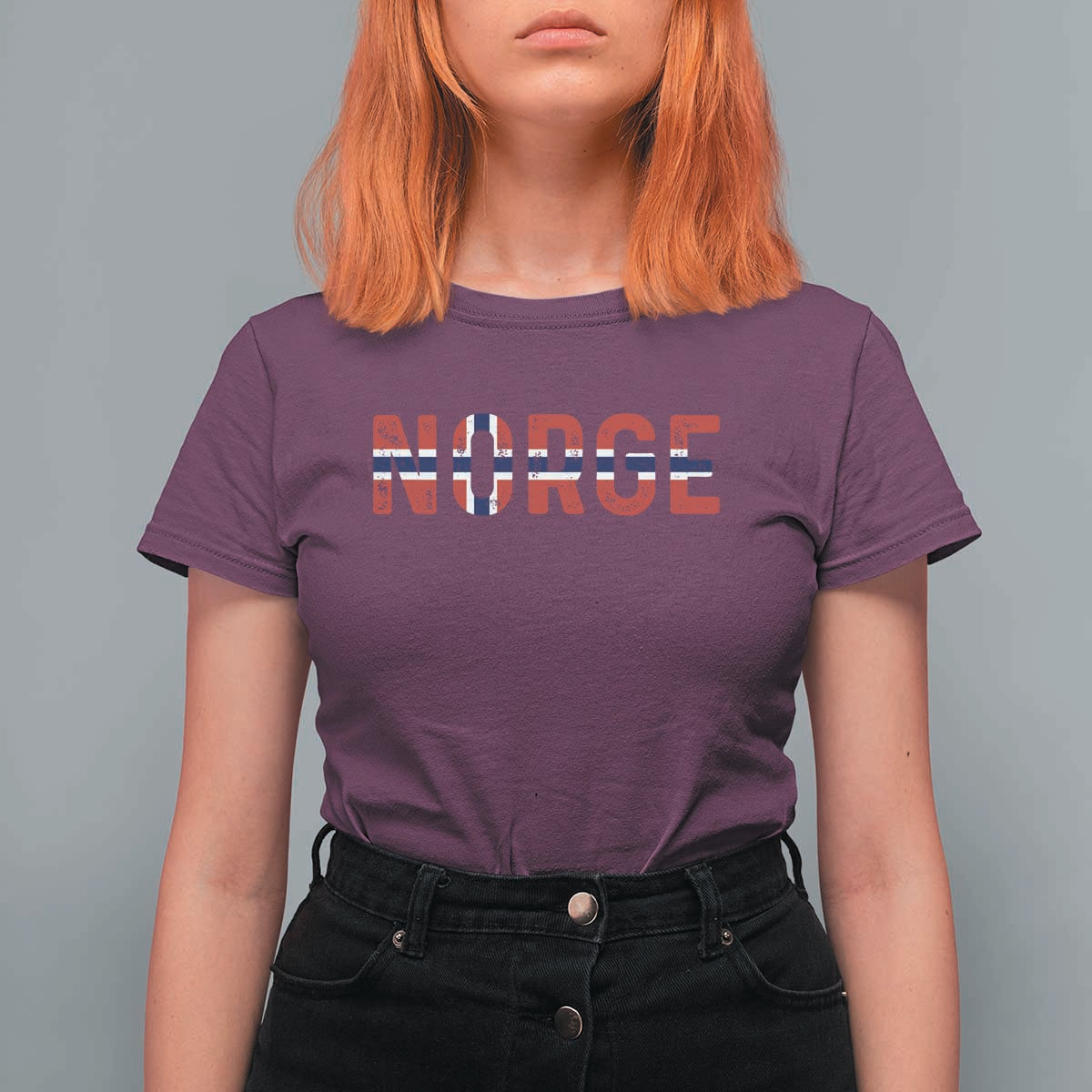 Norge Flag Norway T Shirt For Women Norwegian Home Love Family