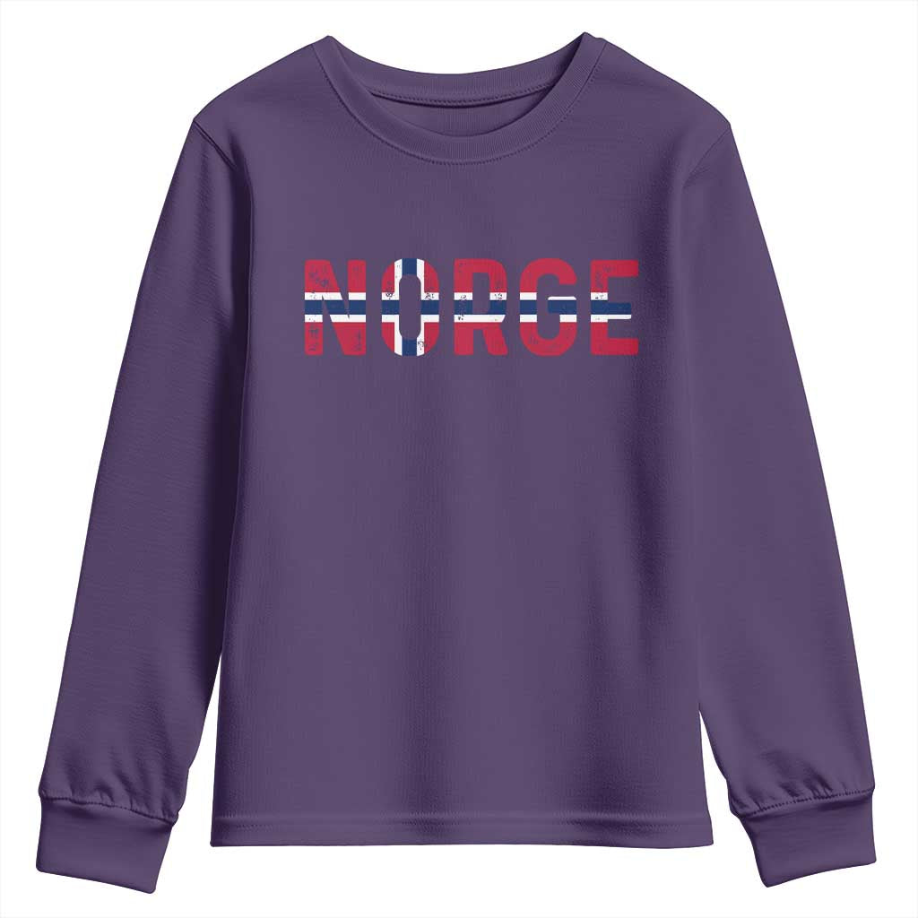 Norge Flag Norway Youth Sweatshirt Norwegian Home Love Family