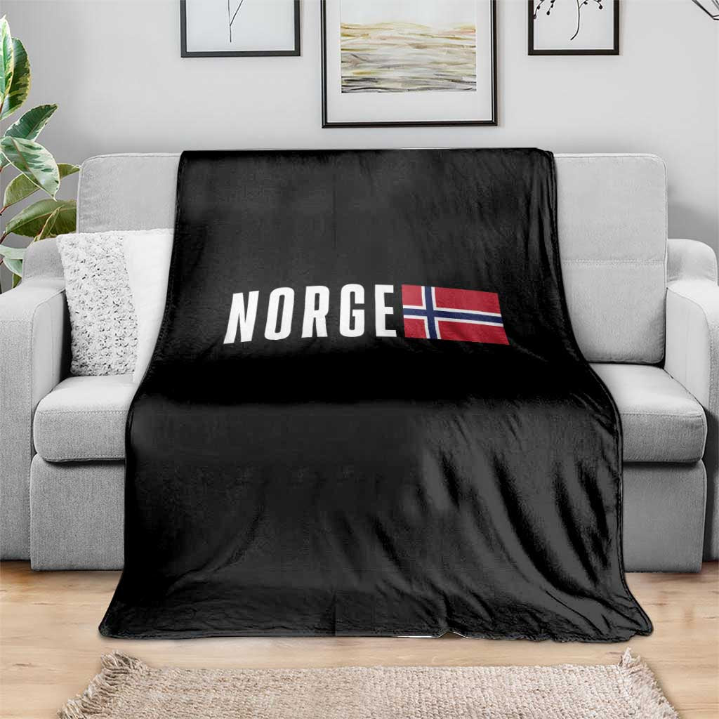 Norway Norge Norwegian Flag Graphic Throw Blanket