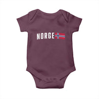 Norway Norge Norwegian Flag Graphic Baby Onesie
