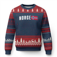 Norway Norge Norwegian Flag Graphic Ugly Christmas Sweater