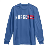 Norway Norge Norwegian Flag Graphic Long Sleeve Shirt