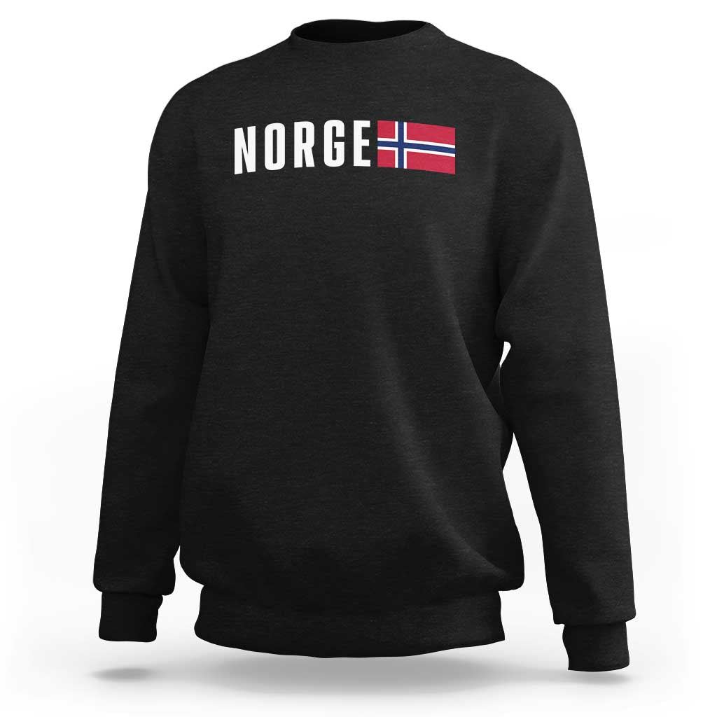 Norway Norge Norwegian Flag Graphic Sweatshirt