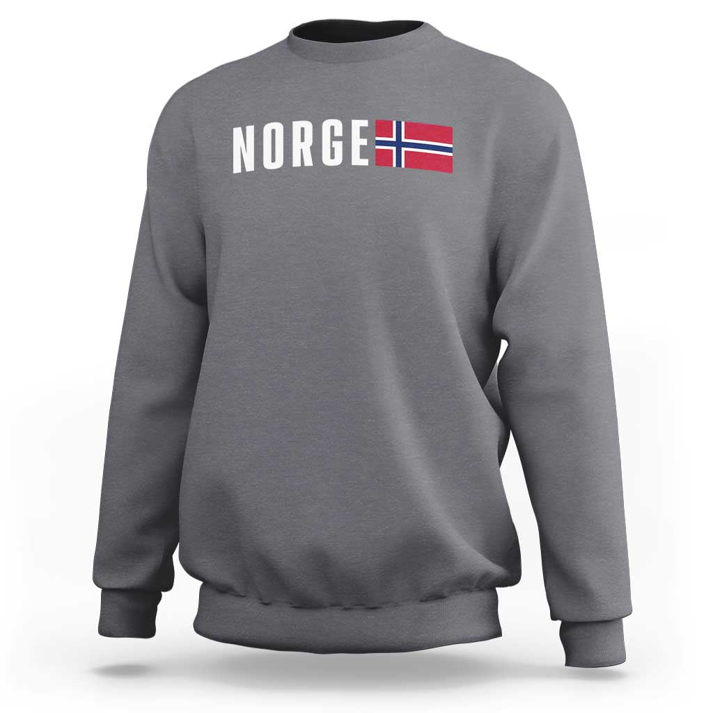 Norway Norge Norwegian Flag Graphic Sweatshirt