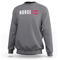 Norway Norge Norwegian Flag Graphic Sweatshirt