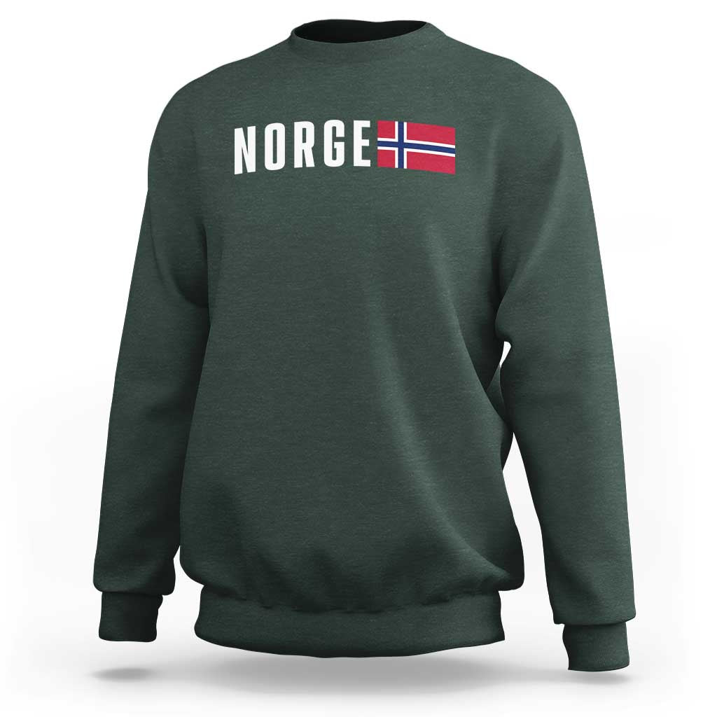 Norway Norge Norwegian Flag Graphic Sweatshirt