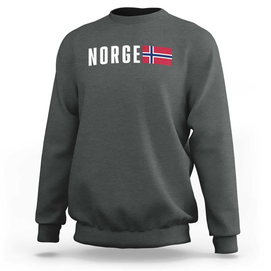 Norway Norge Norwegian Flag Graphic Sweatshirt