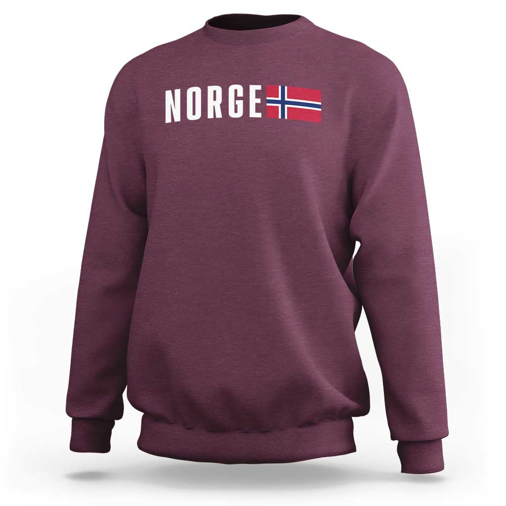 Norway Norge Norwegian Flag Graphic Sweatshirt