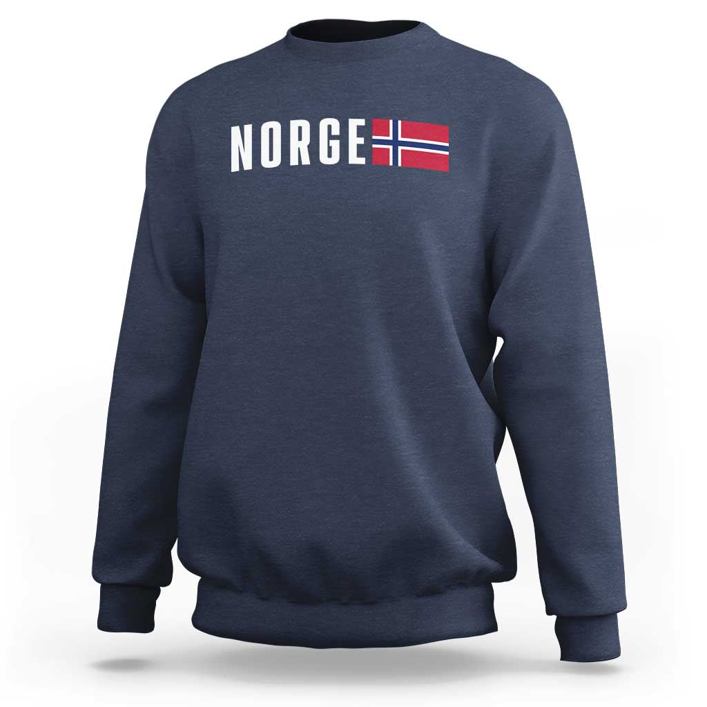 Norway Norge Norwegian Flag Graphic Sweatshirt
