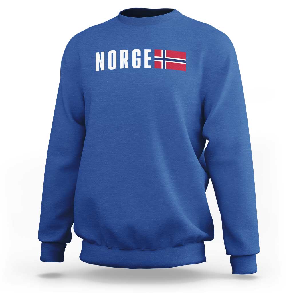 Norway Norge Norwegian Flag Graphic Sweatshirt
