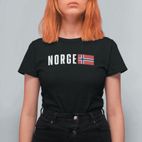 Norway Norge Norwegian Flag Graphic T Shirt For Women
