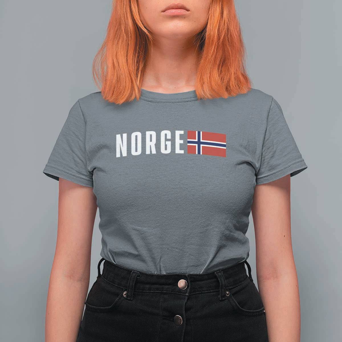 Norway Norge Norwegian Flag Graphic T Shirt For Women