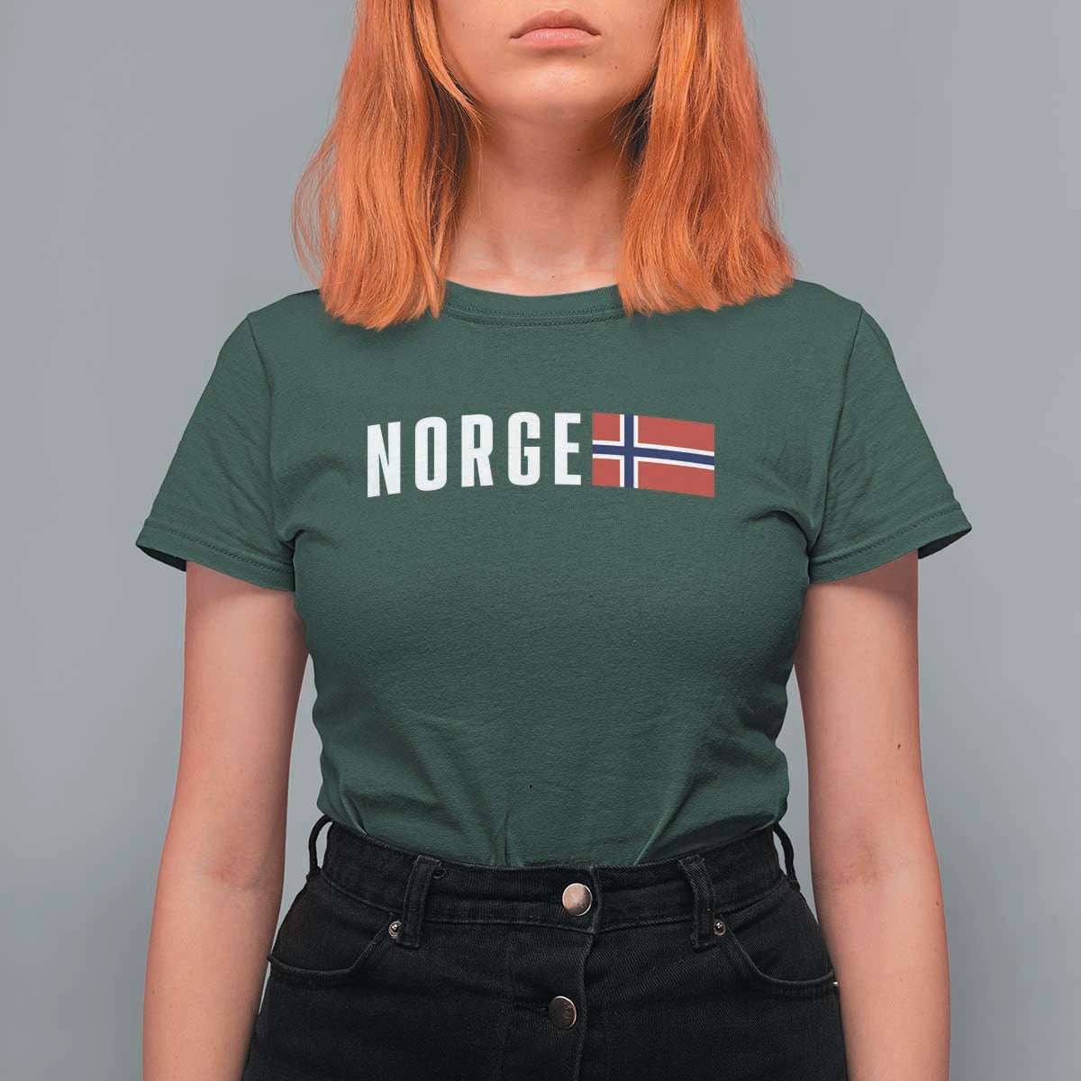 Norway Norge Norwegian Flag Graphic T Shirt For Women