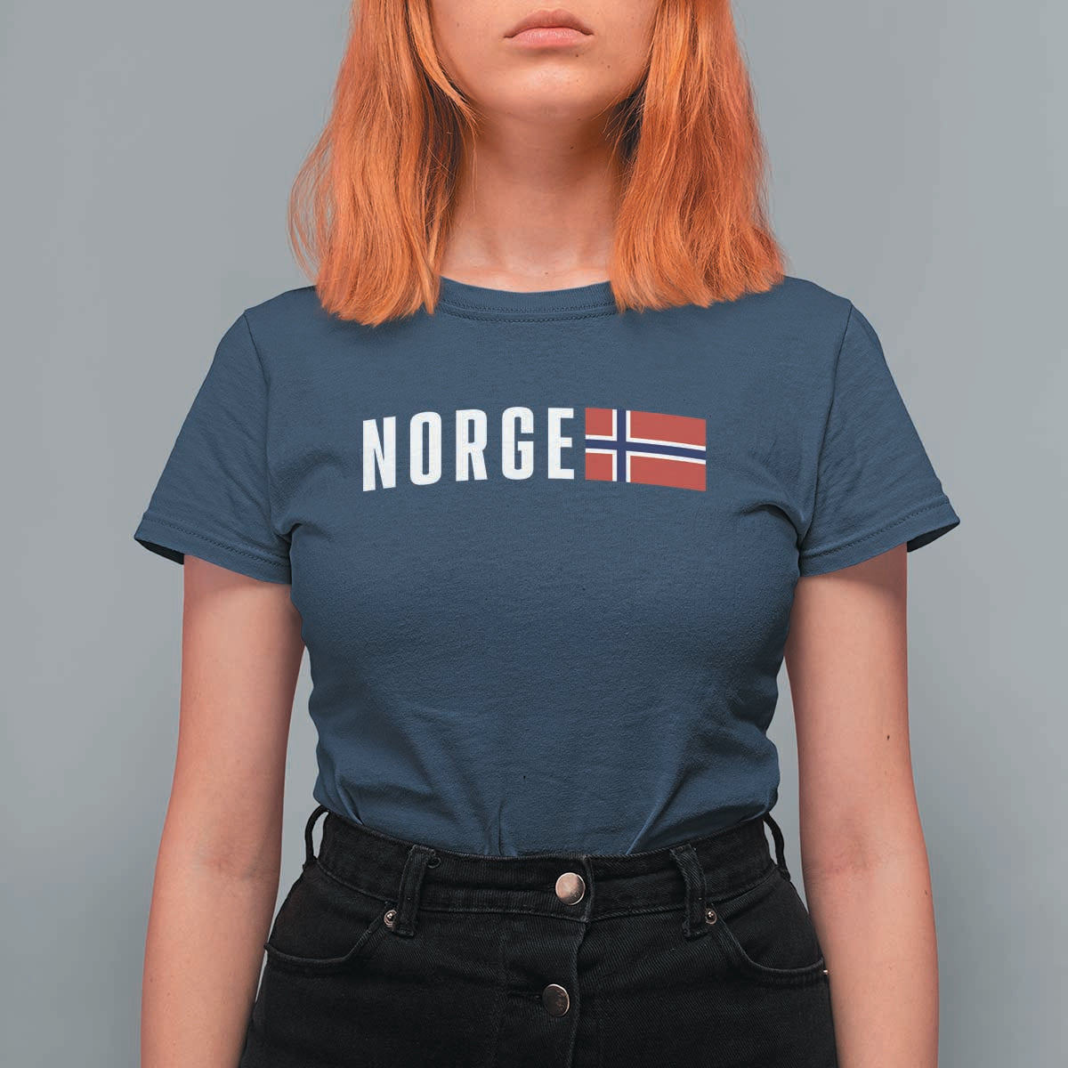 Norway Norge Norwegian Flag Graphic T Shirt For Women