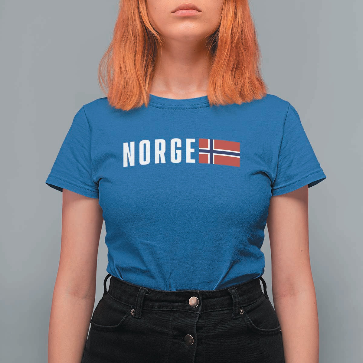 Norway Norge Norwegian Flag Graphic T Shirt For Women