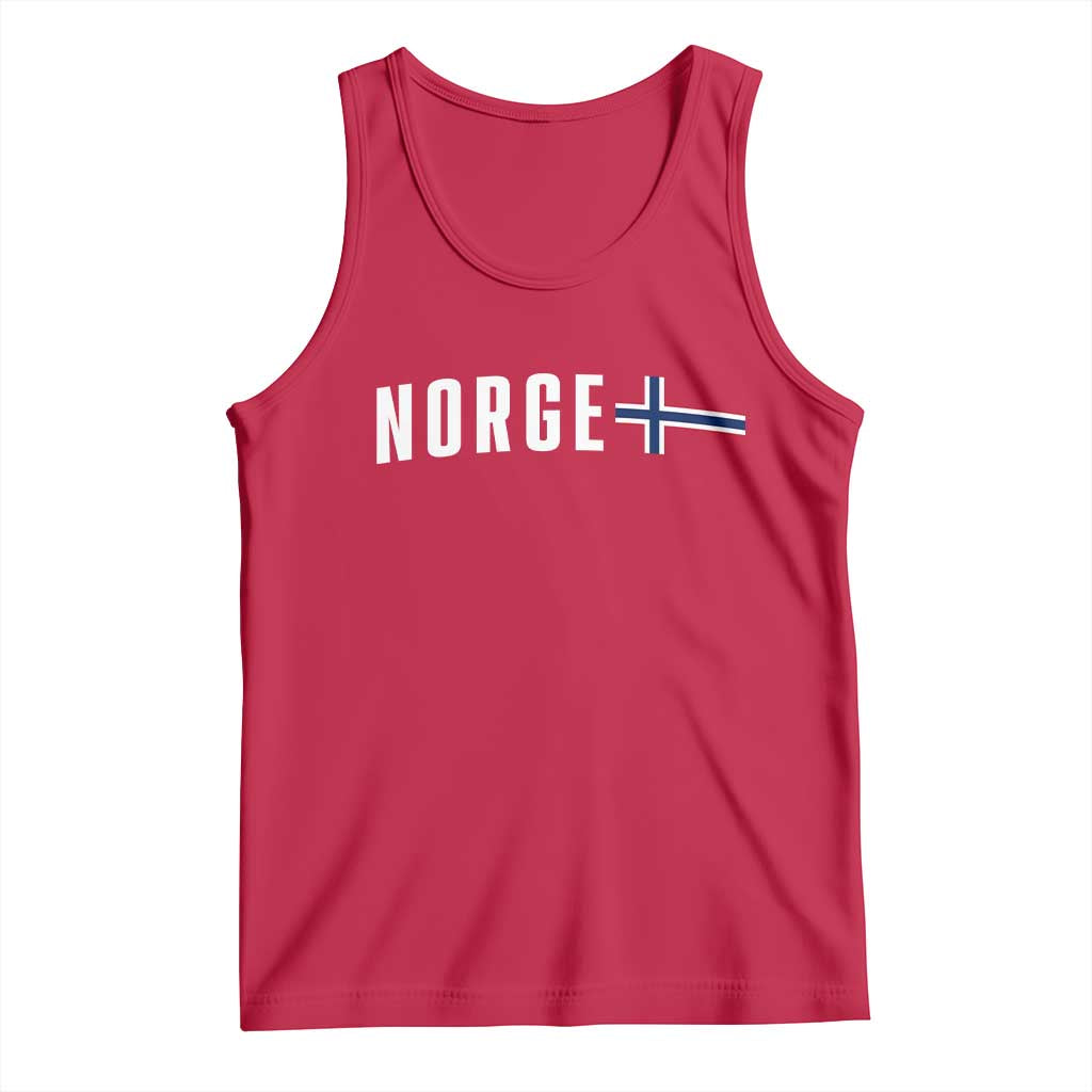 Norway Norge Norwegian Flag Graphic Tank Top