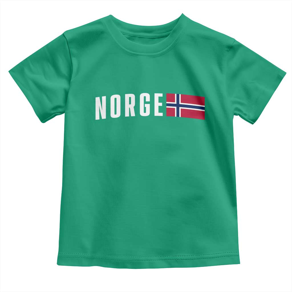 Norway Norge Norwegian Flag Graphic Toddler T Shirt