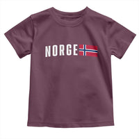 Norway Norge Norwegian Flag Graphic Toddler T Shirt