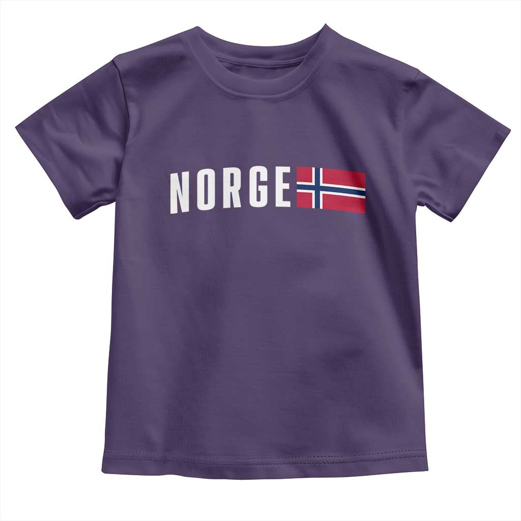 Norway Norge Norwegian Flag Graphic Toddler T Shirt