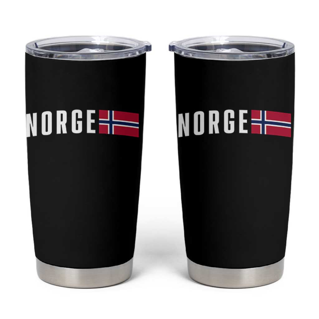 Norway Norge Norwegian Flag Graphic Tumbler Cup