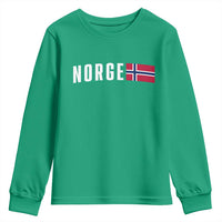 Norway Norge Norwegian Flag Graphic Youth Sweatshirt