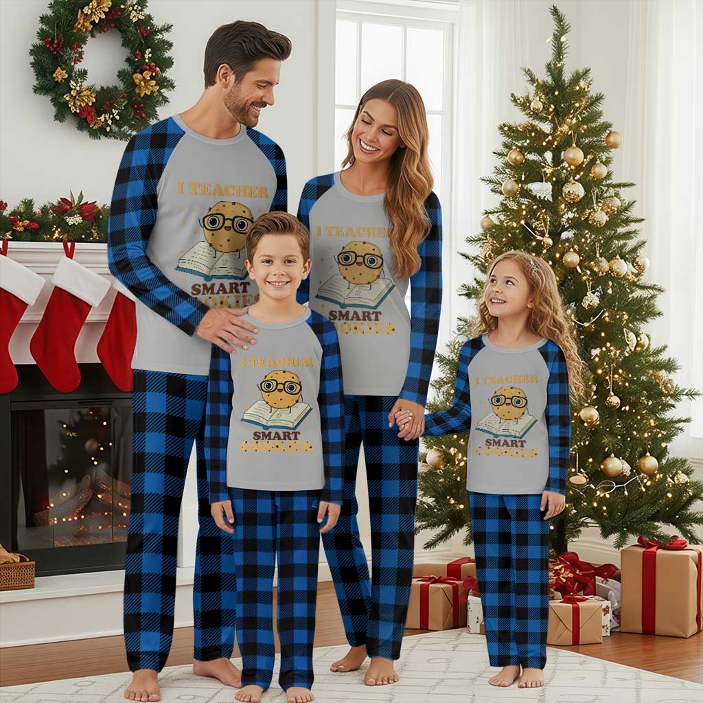 I Teach Smart Cookies Plaid Pajama Set Funny Teacher - Wonder Print Shop