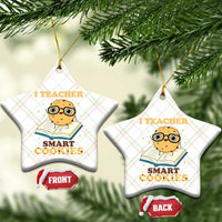 I Teach Smart Cookies Ceramic Ornament Funny Teacher - Wonder Print Shop