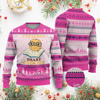 I Teach Smart Cookies Ugly Christmas Sweater Funny Teacher - Wonder Print Shop