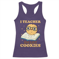 I Teach Smart Cookies Racerback Tank Top Funny Teacher - Wonder Print Shop