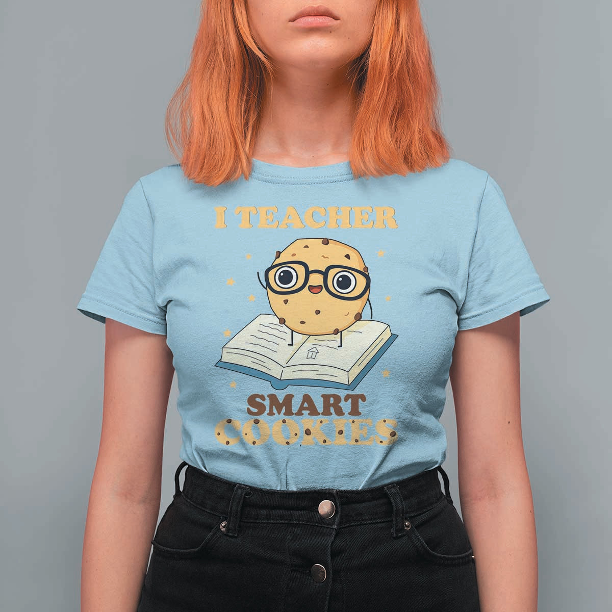 I Teach Smart Cookies T Shirt For Women Funny Teacher - Wonder Print Shop