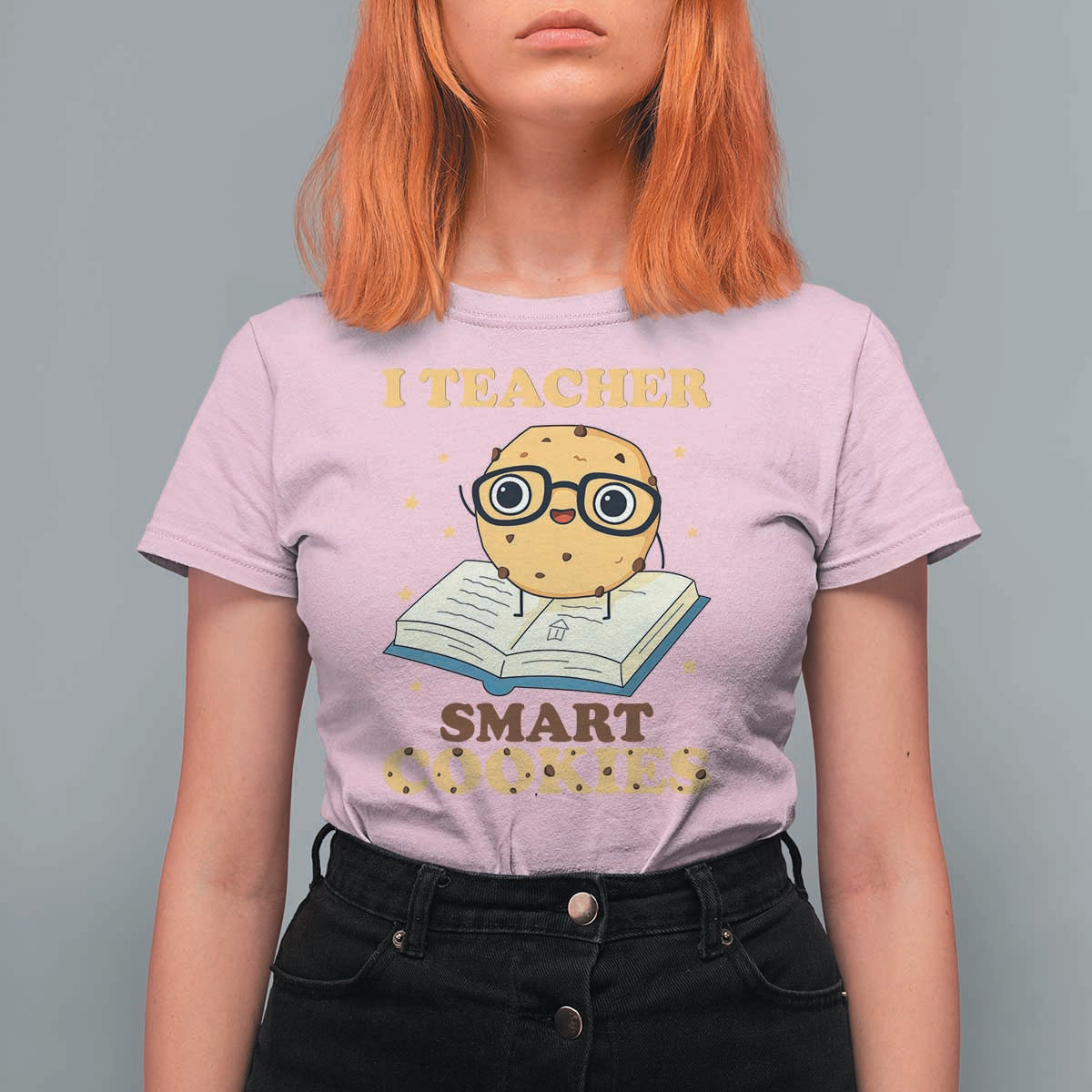 I Teach Smart Cookies T Shirt For Women Funny Teacher - Wonder Print Shop