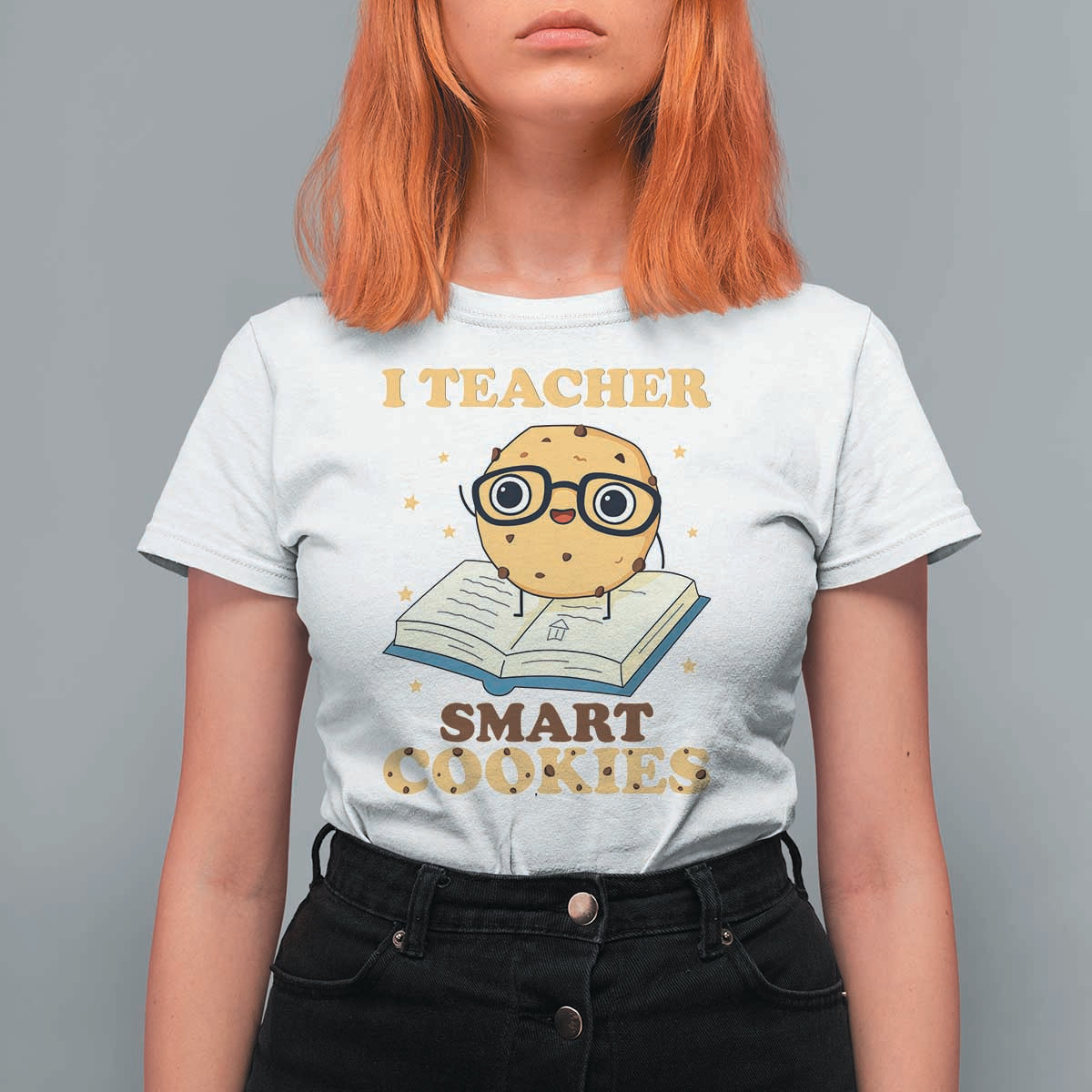 I Teach Smart Cookies T Shirt For Women Funny Teacher - Wonder Print Shop