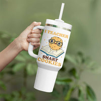 I Teach Smart Cookies Tumbler With Handle Funny Teacher - Wonder Print Shop