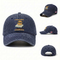 I Teach Smart Cookies Washed Cotton Baseball Cap Funny Teacher