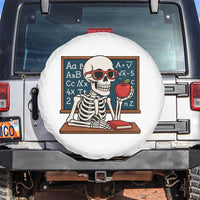 I Will Just Wait Until It Is Quite Spare Tire Cover Funny Skeleton Teacher - Wonder Print Shop