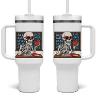 I Will Just Wait Until It Is Quite Tumbler With Handle Funny Skeleton Teacher - Wonder Print Shop