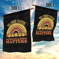 Funny Taco English Teacher Garden Flag No More Tacos Punctuation Matters - Wonder Print Shop