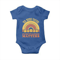 Funny Taco English Teacher Baby Onesie No More Tacos Punctuation Matters - Wonder Print Shop